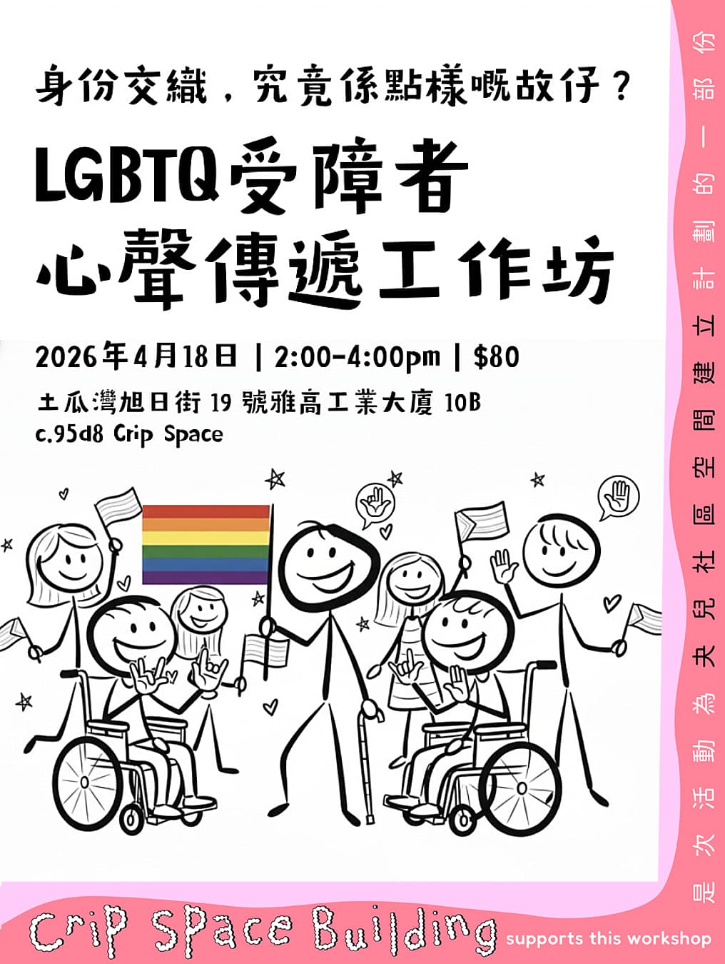 🌈👂✍️ Intersecting Identities: What stories lie within? — LGBTQ & Disabled Voices Mail-Art Workshop